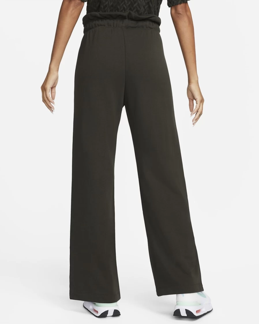 Nike Women's High-Waisted Fleece Sweatpants in Sequoia/Light Menta - Sportswear Everyday Modern Open-Hem Pants