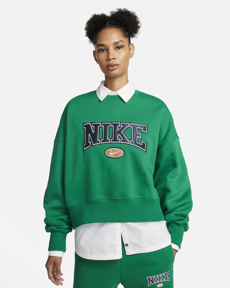 Nike Malachite Women's Oversized Crewneck Sweatshirt - Phoenix Fleece City Edition