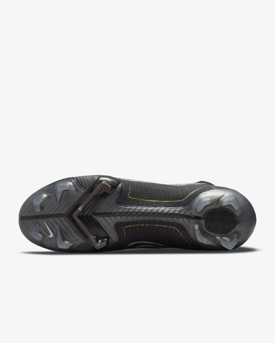 Nike Mercurial Superfly 8 Elite FG Firm-Ground Soccer Cleats for Men & Women - Black, Metallic Silver, Cave Stone, Metallic Gold