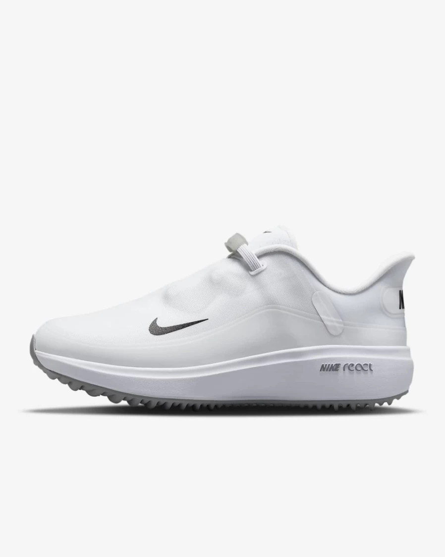 Nike React Ace Tour Women's Golf Shoes - White/Light Smoke Grey/Black