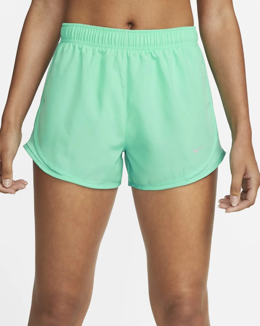 Nike Women's Light Menta/Wolf Grey Tempo Brief-Lined Running Shorts