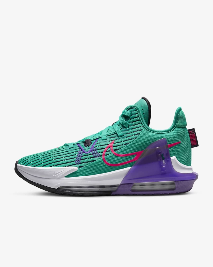 Nike LeBron Witness 6 Basketball Shoes for Men & Women - Clear Emerald/Wild Berry/White/Hyper Pink