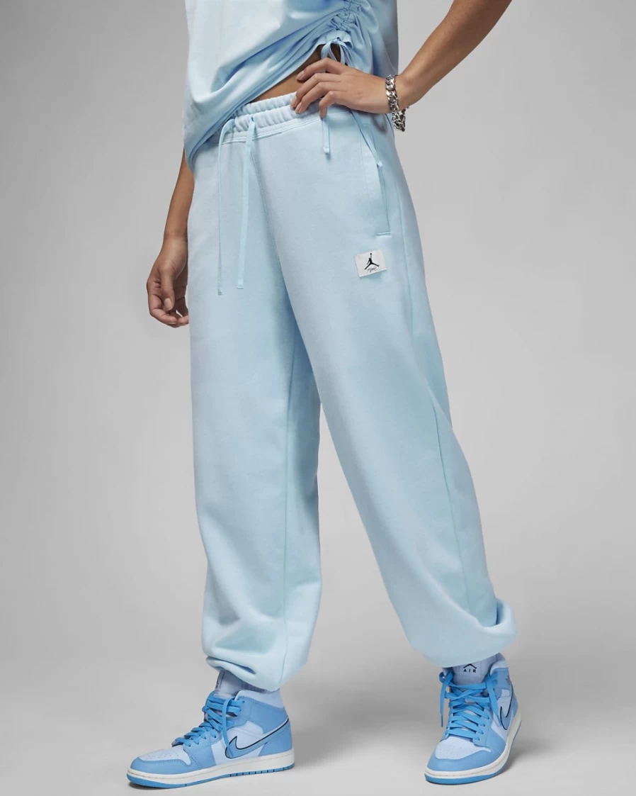 Nike Jordan Flight Fleece Women's Pants - Ice Blue Comfort Fleece Joggers