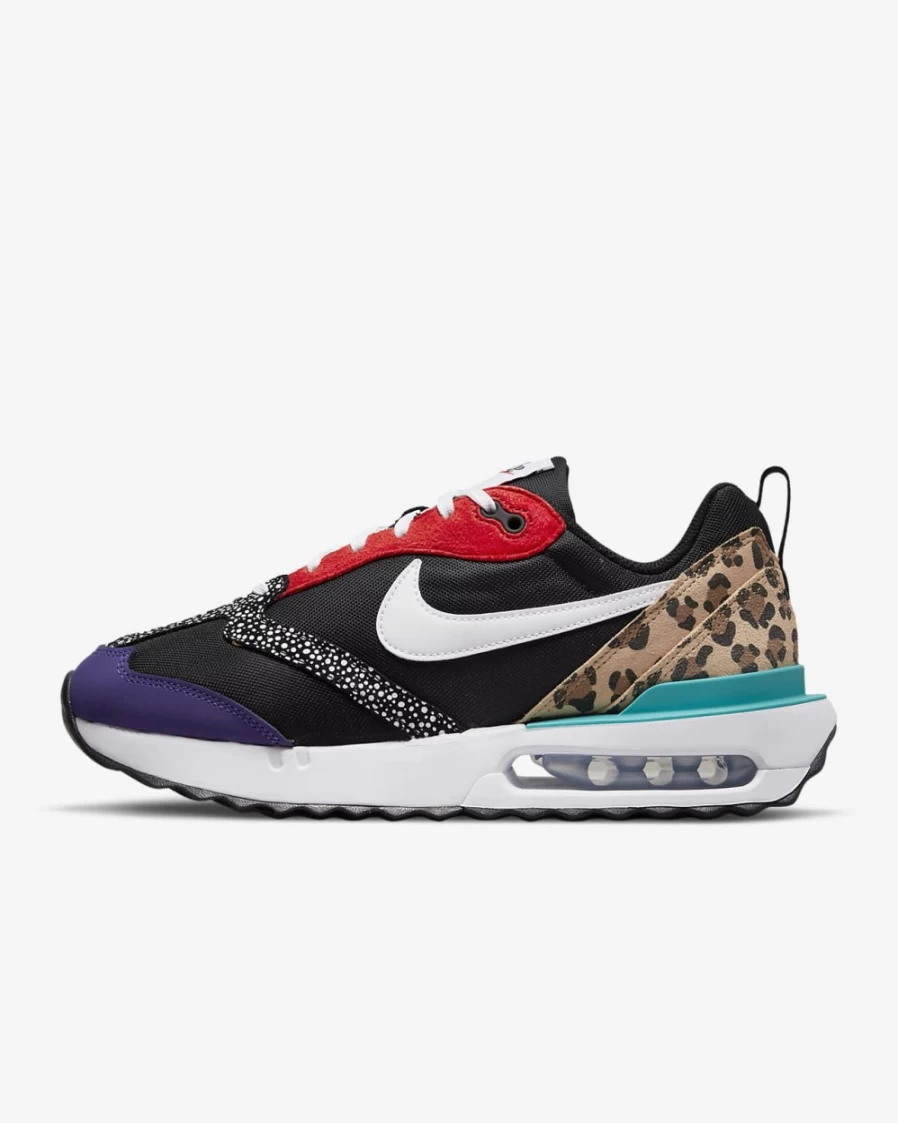 Nike Air Max Dawn SE Women's Running Shoes - Black/Habanero Red/Electro Purple/White