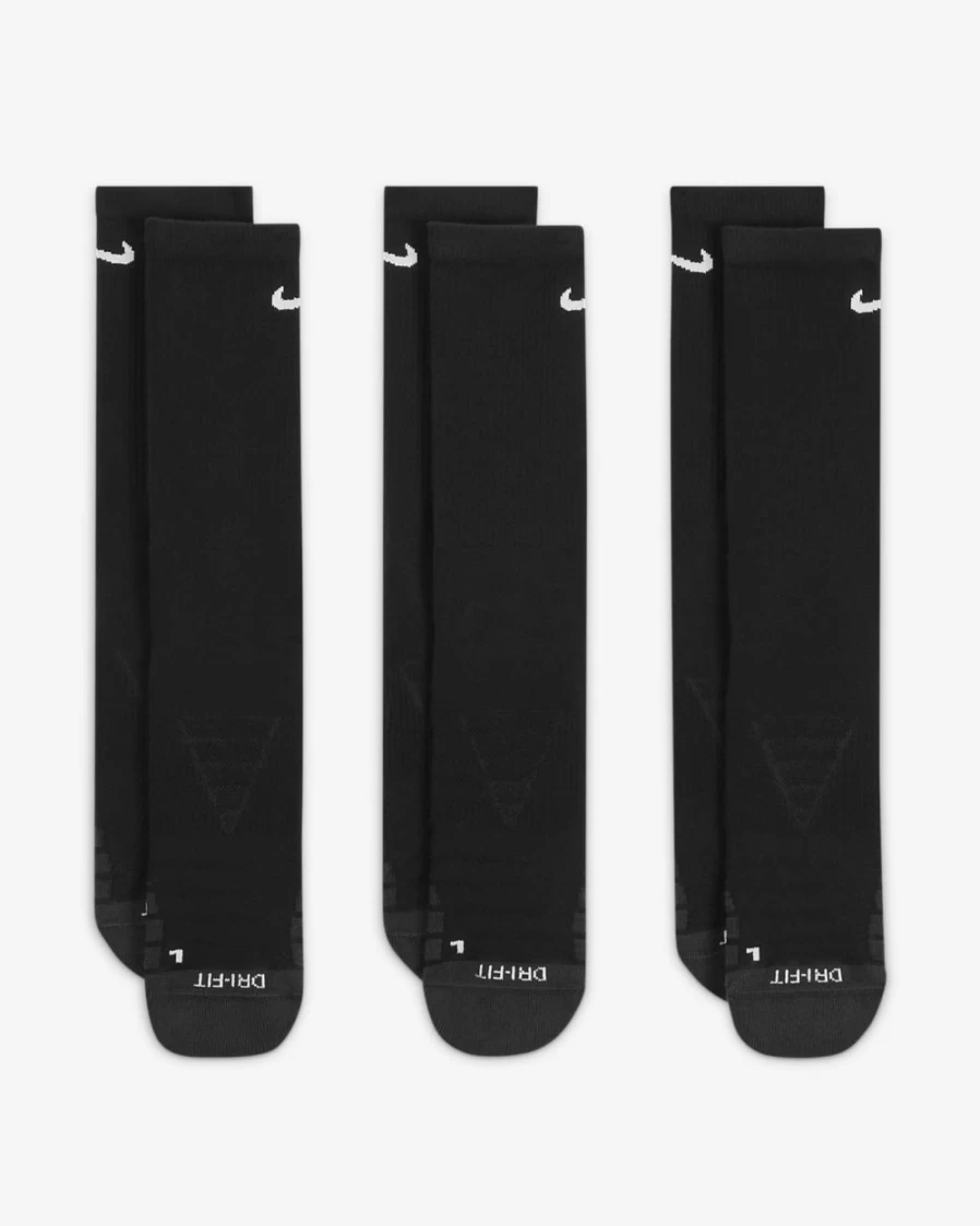 Nike Everyday Max Cushioned Training Crew Socks 3-Pack - Black/Anthracite/White for Men & Women