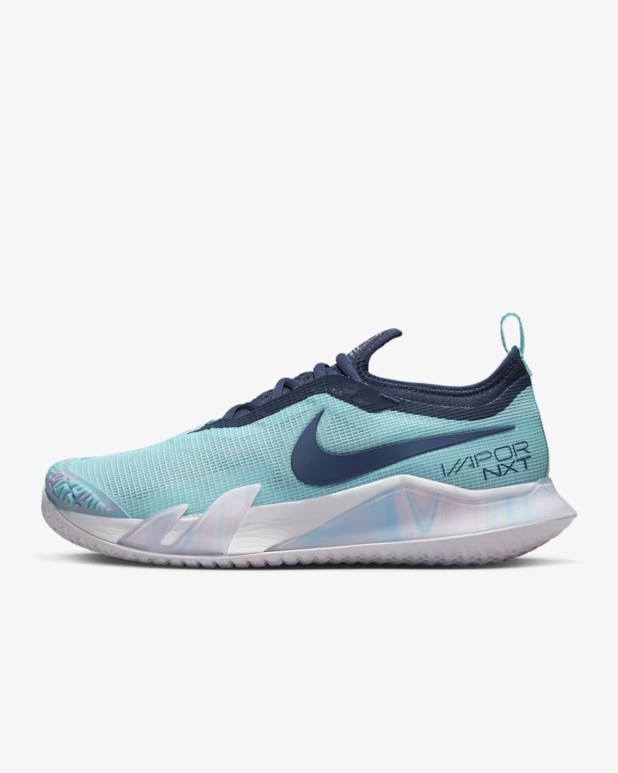 NikeCourt React Vapor NXT Women's Tennis Shoes Glacier Ice/White/Midnight Navy Hard Court