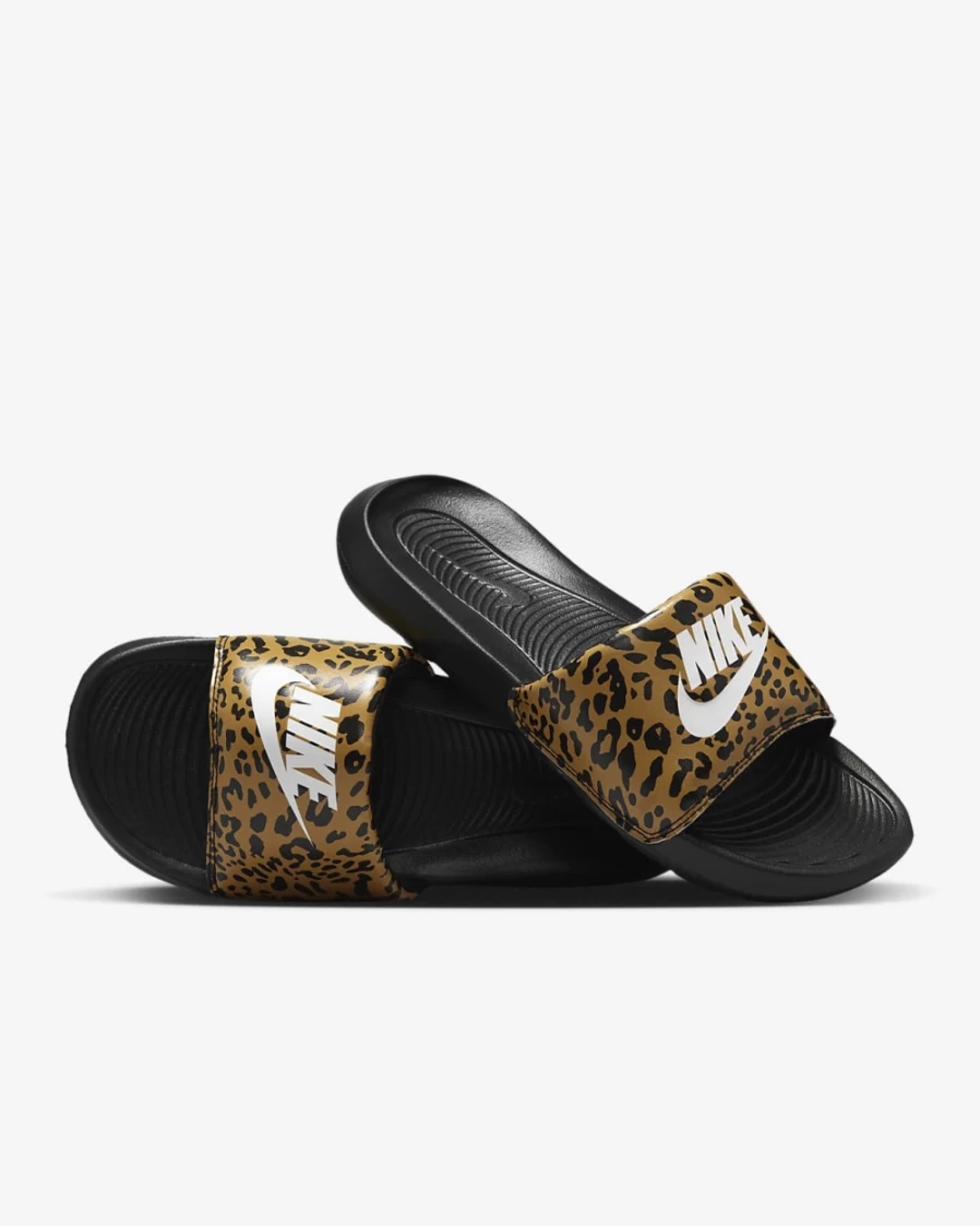 Nike Women's Victori One Slide Sandals - Chutney/Black/White Print