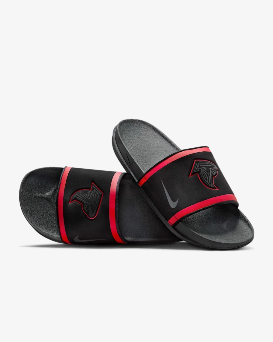Nike Offcourt NFL Atlanta Falcons Slide Sandals for Men & Women - Black/University Red/White/Anthracite