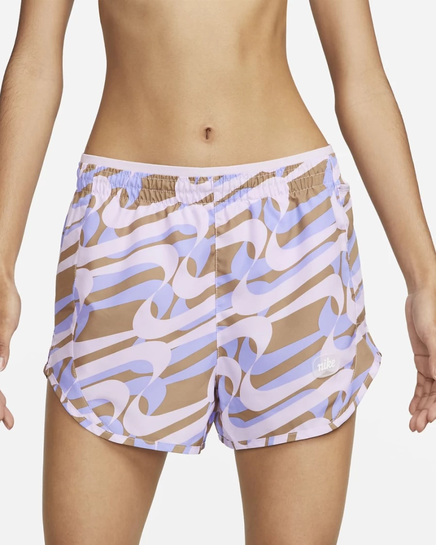Nike Dri-FIT Icon Clash Tempo Luxe Women's Running Shorts - Doll/Sesame/White - High-Performance Workout Shorts for Women