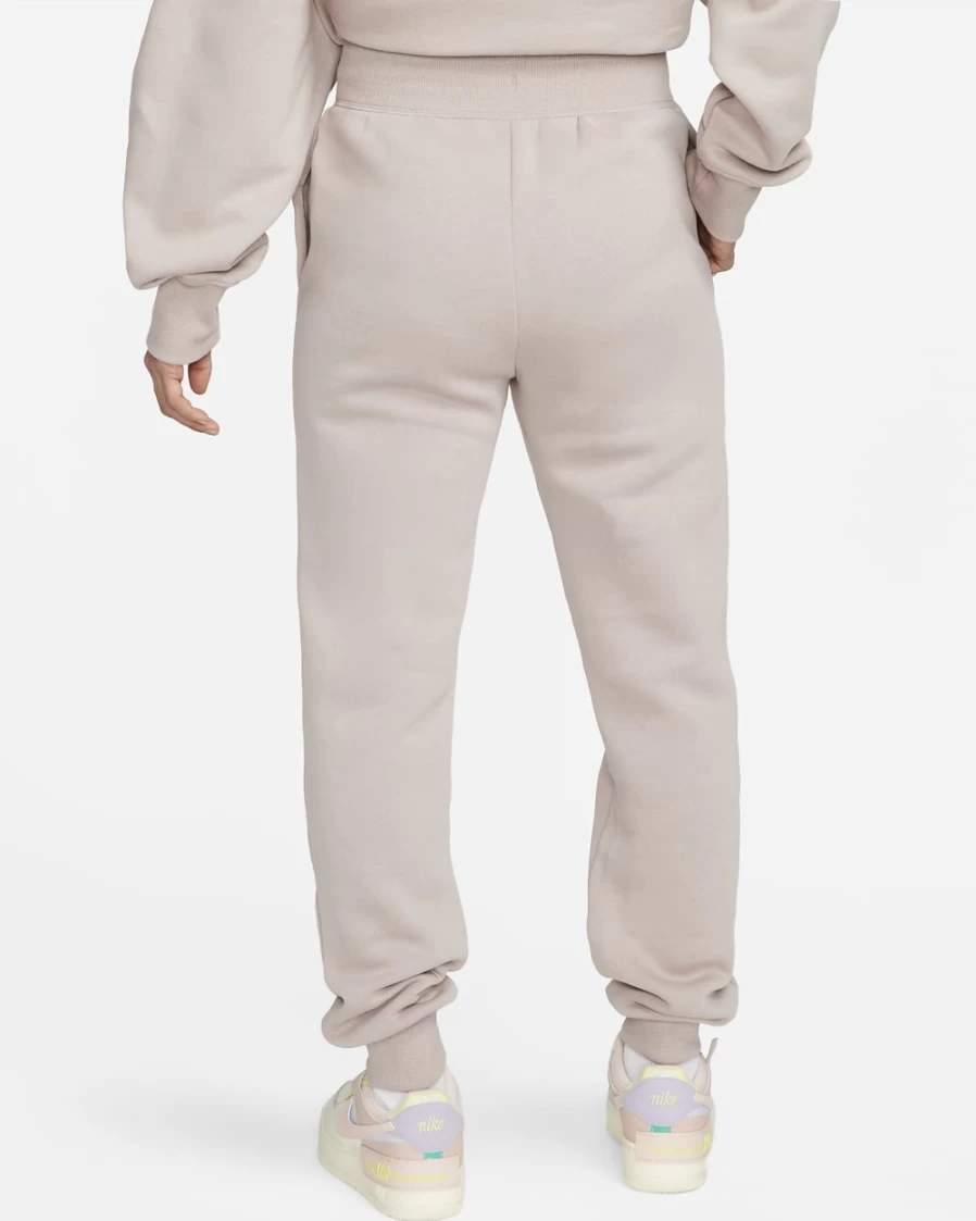 Nike Women's Diffused Taupe High-Waisted Fleece Joggers - Sportswear Phoenix Collection