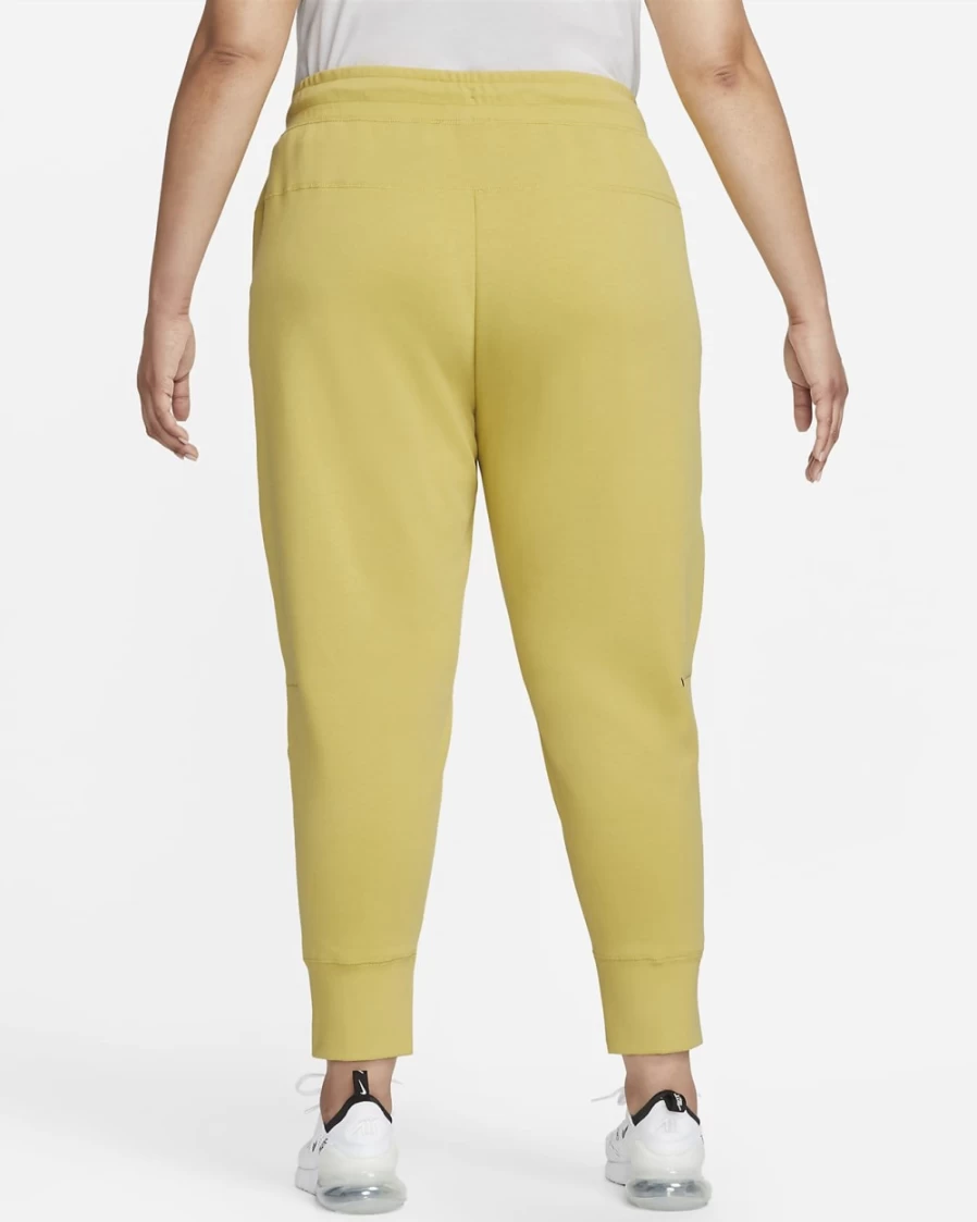 Nike Women's Tech Fleece Jogger Pants in Celery/White - Plus Size Comfort & Style