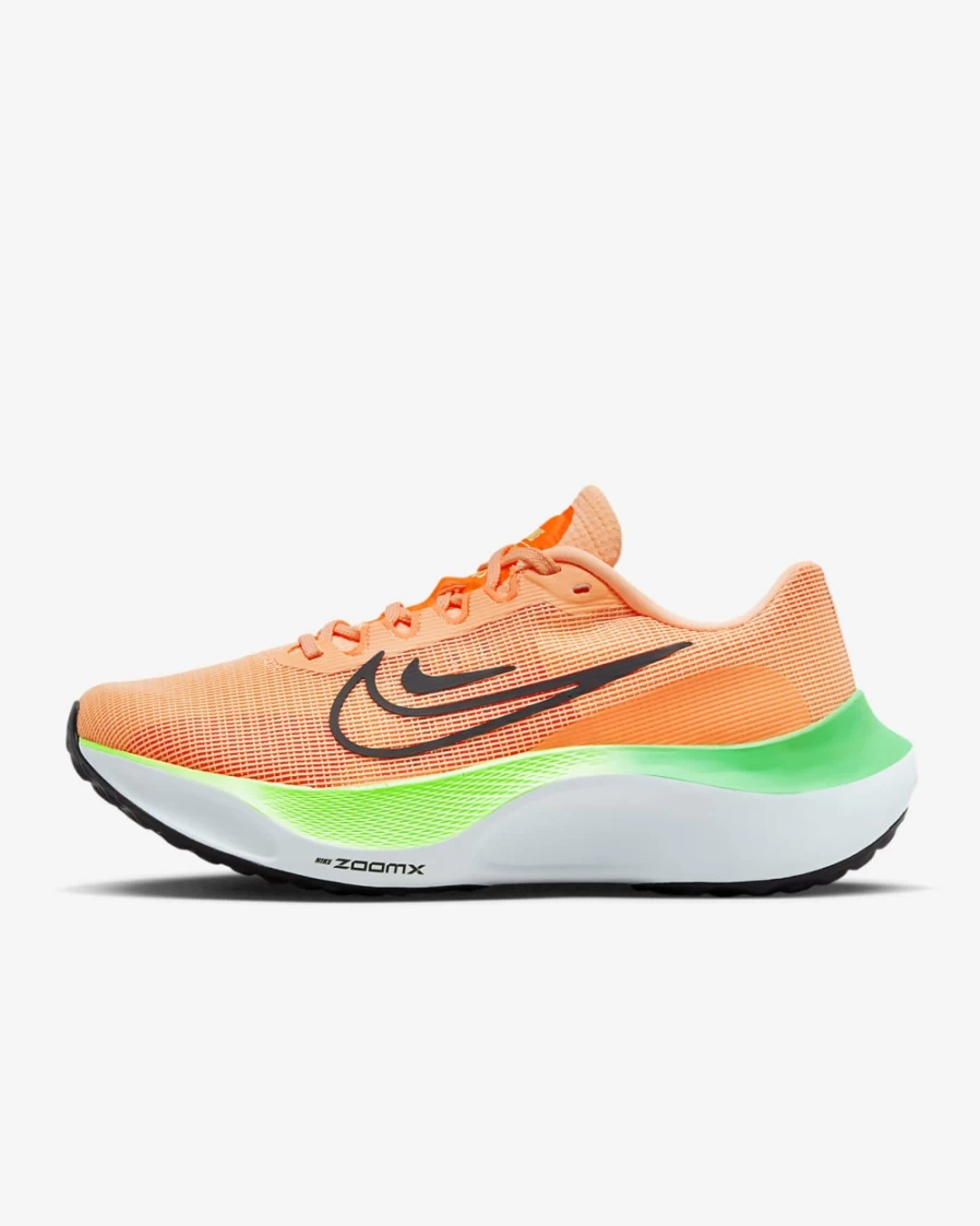 Nike Zoom Fly 5 Women's Road Running Shoes - Total Orange/Bright Crimson/White/Black Lightweight Sneakers for Women