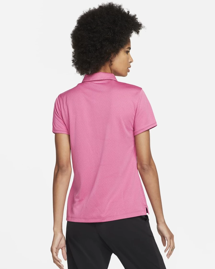 Nike Dri-FIT Victory Women's Golf Polo - Pinksicle/Black - Moisture-Wicking Performance Top