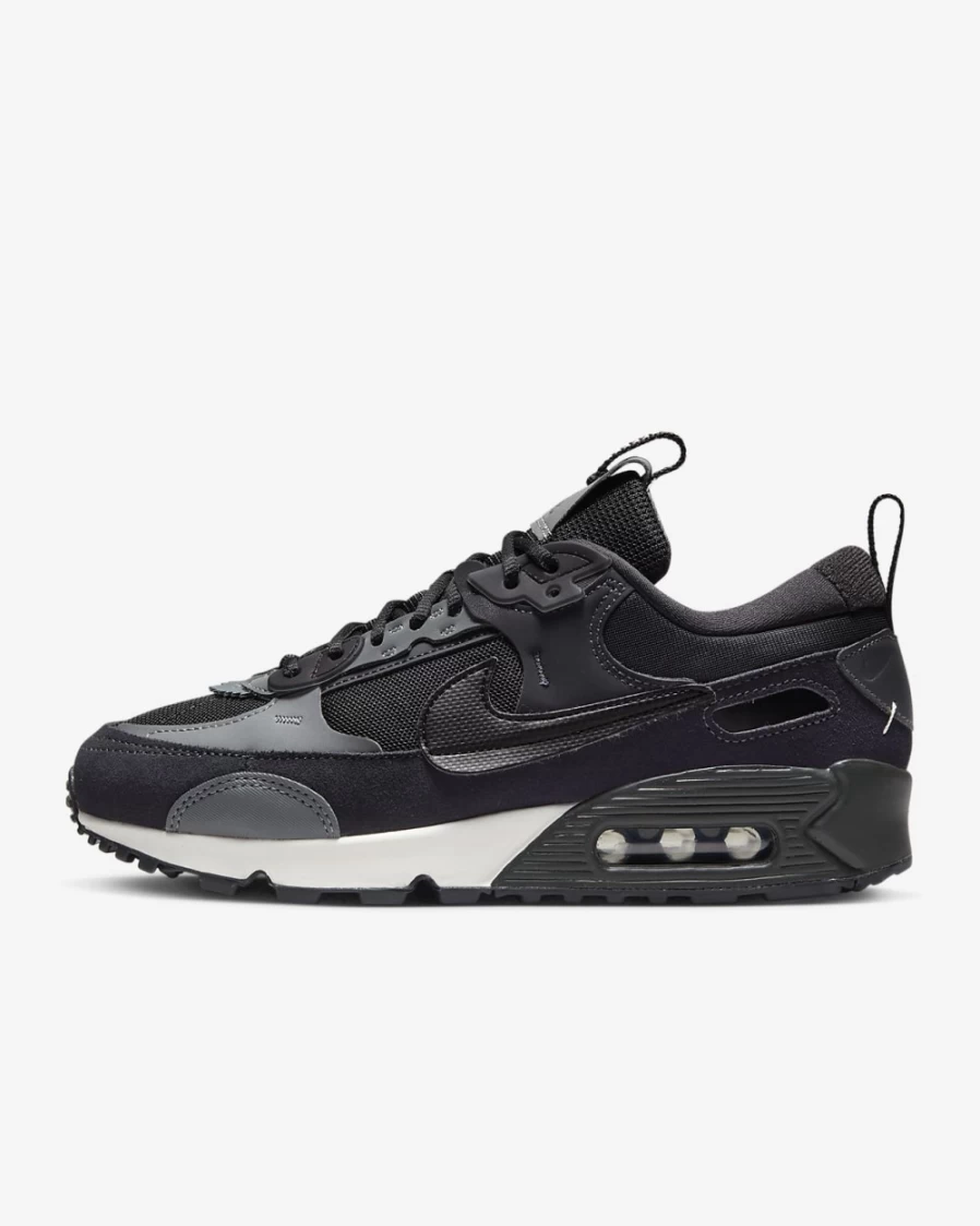 Nike Air Max 90 Futura Women's Running Shoes - Black/Iron Grey/Oil Grey Style