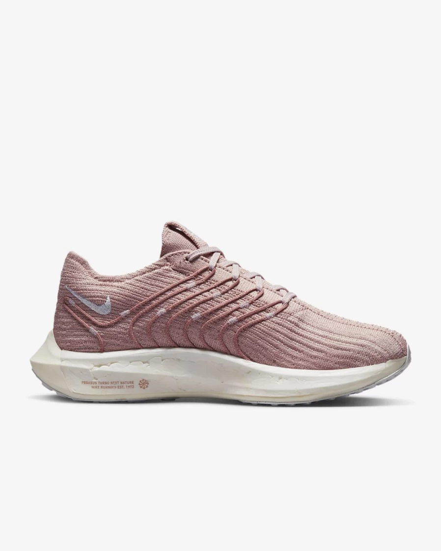 Nike Pegasus Turbo Next Nature Women's Running Shoes - Pink Oxford/Barely Rose/White Road Trainers for Women