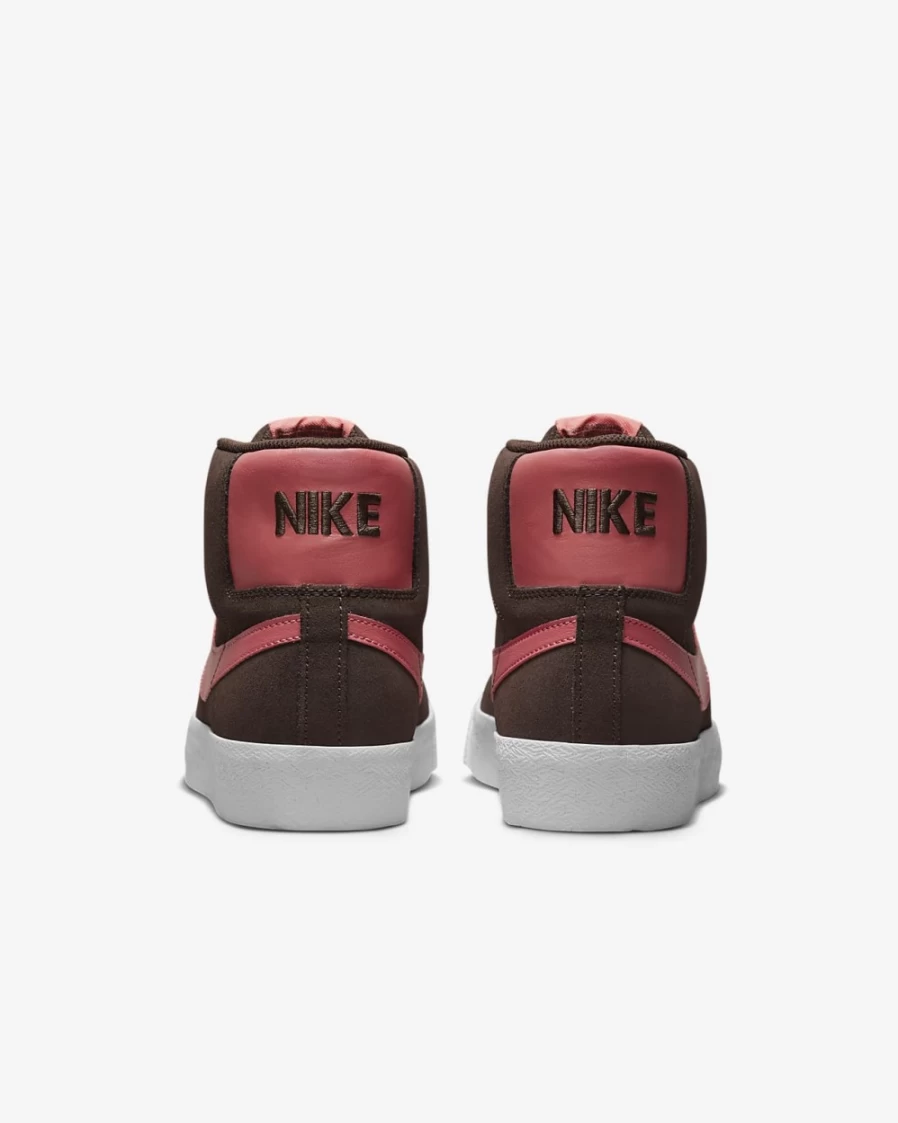 Nike SB Zoom Blazer Mid Skate Shoes for Men & Women - Baroque Brown/White/Adobe Colorway