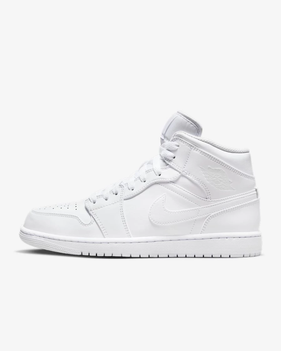 Nike Air Jordan 1 Mid White Men's & Women's Sneakers