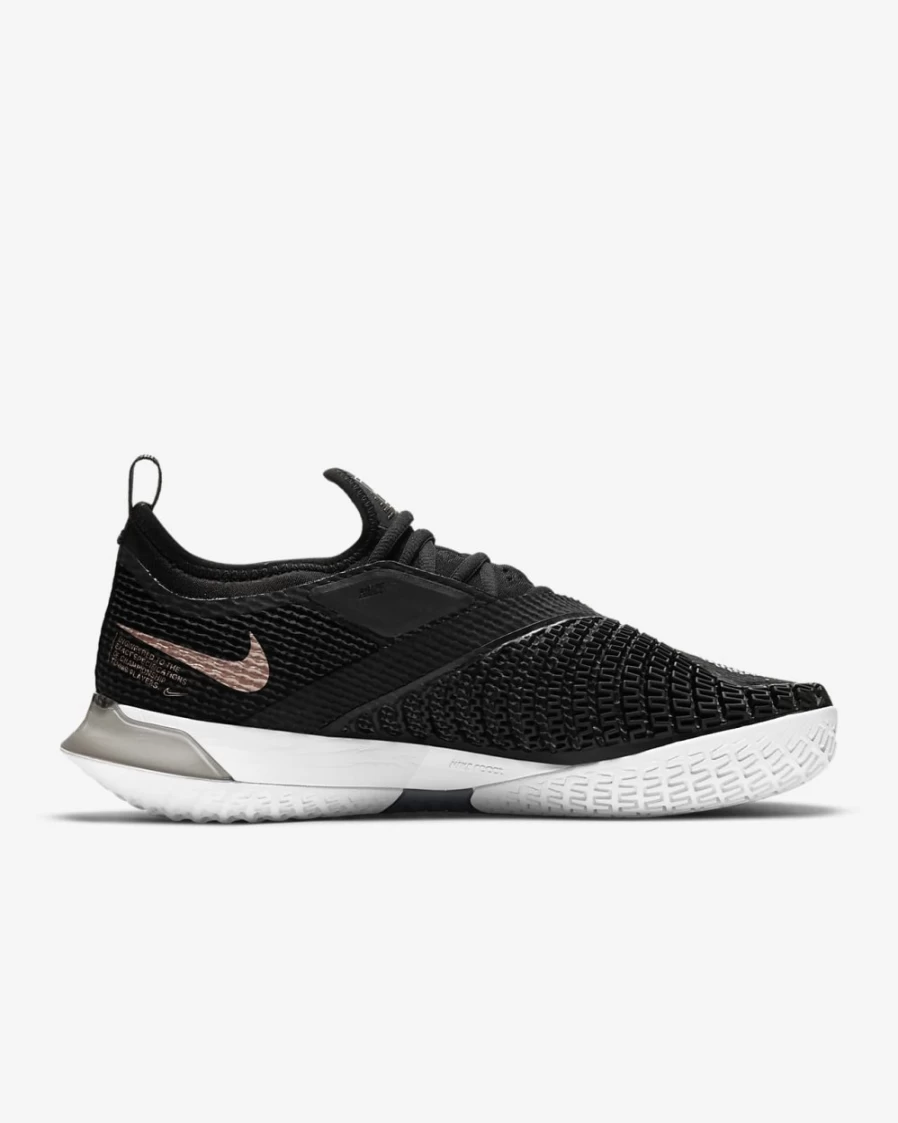 NikeCourt React Vapor NXT Women's Tennis Shoes - Black/Metallic Red Bronze/White - Hard Court Training Sneakers