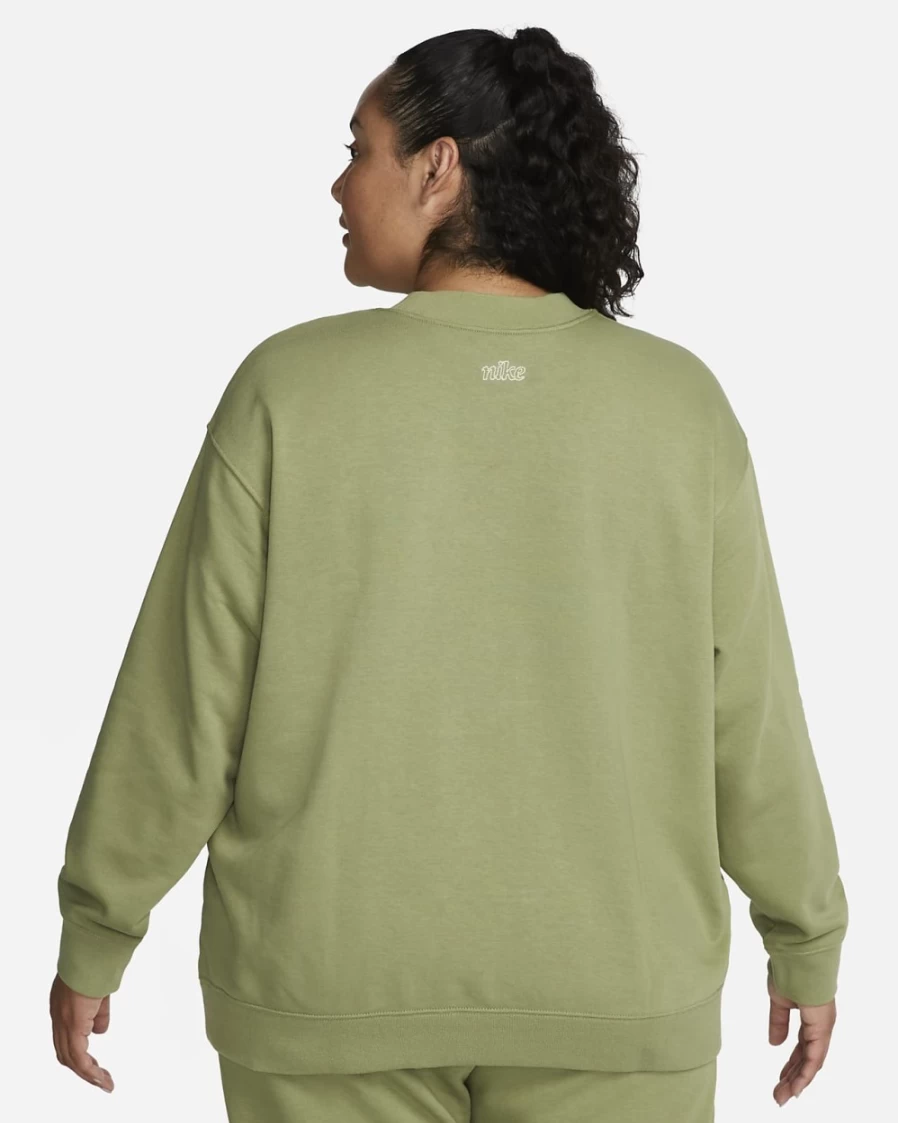 Nike Dri-FIT Alligator/White Graphic Crewneck Sweatshirt for Women - Plus Size Workout Top