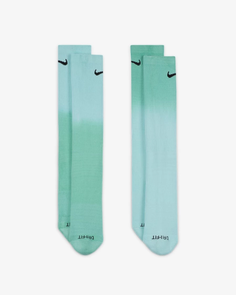 Nike Everyday Plus Cushioned Crew Socks for Men & Women - Multi-Color (2-Pair Pack)