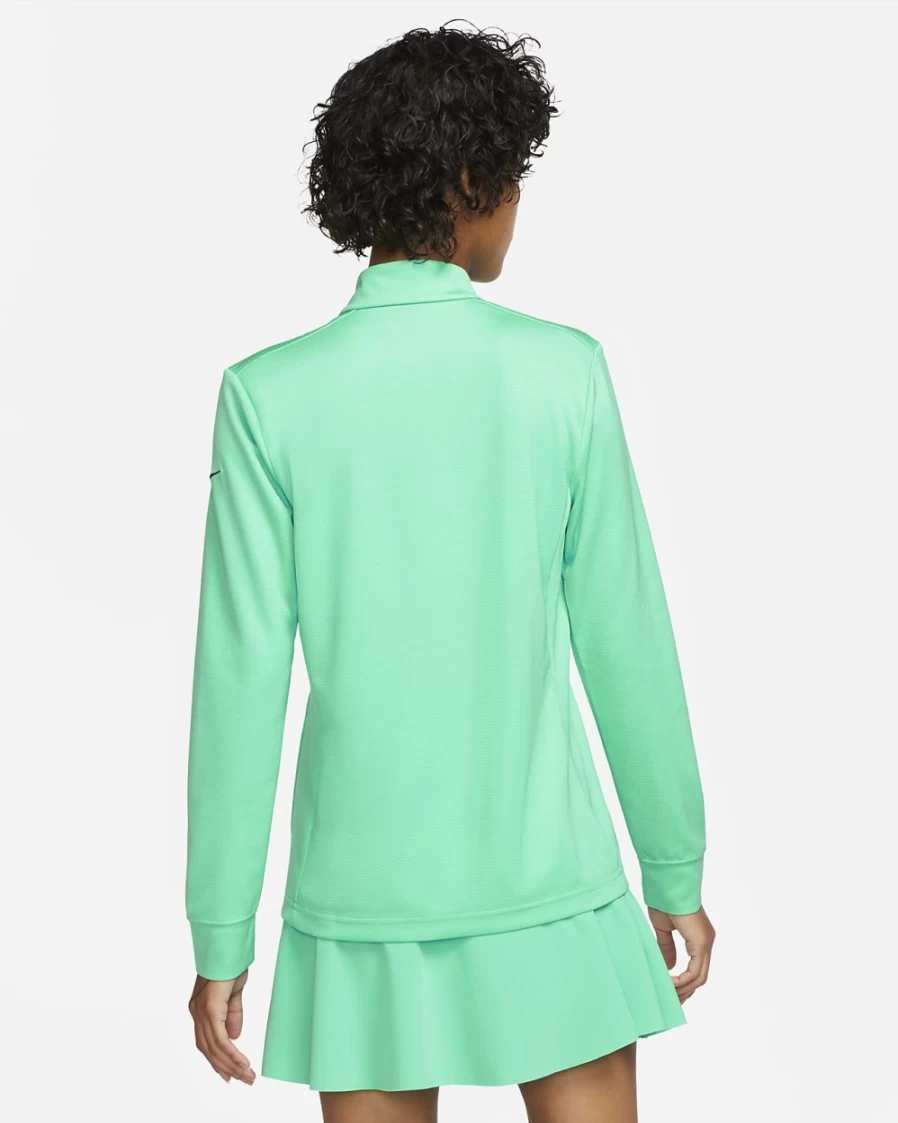 Nike Dri-FIT UV Victory Women's Light Menta/Black Full-Zip Golf Top