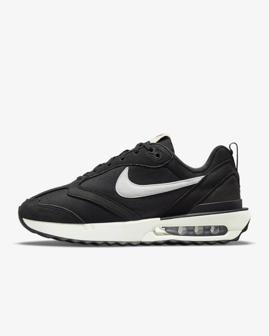 Nike Air Max Dawn Women's Running Shoes - Black/Metallic Silver/Total Orange/Summit White
