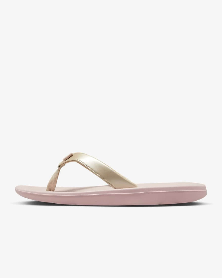 Nike Women's Bella Kai Slides - Pink Oxford/Sanddrift/Sail Comfortable Sandals