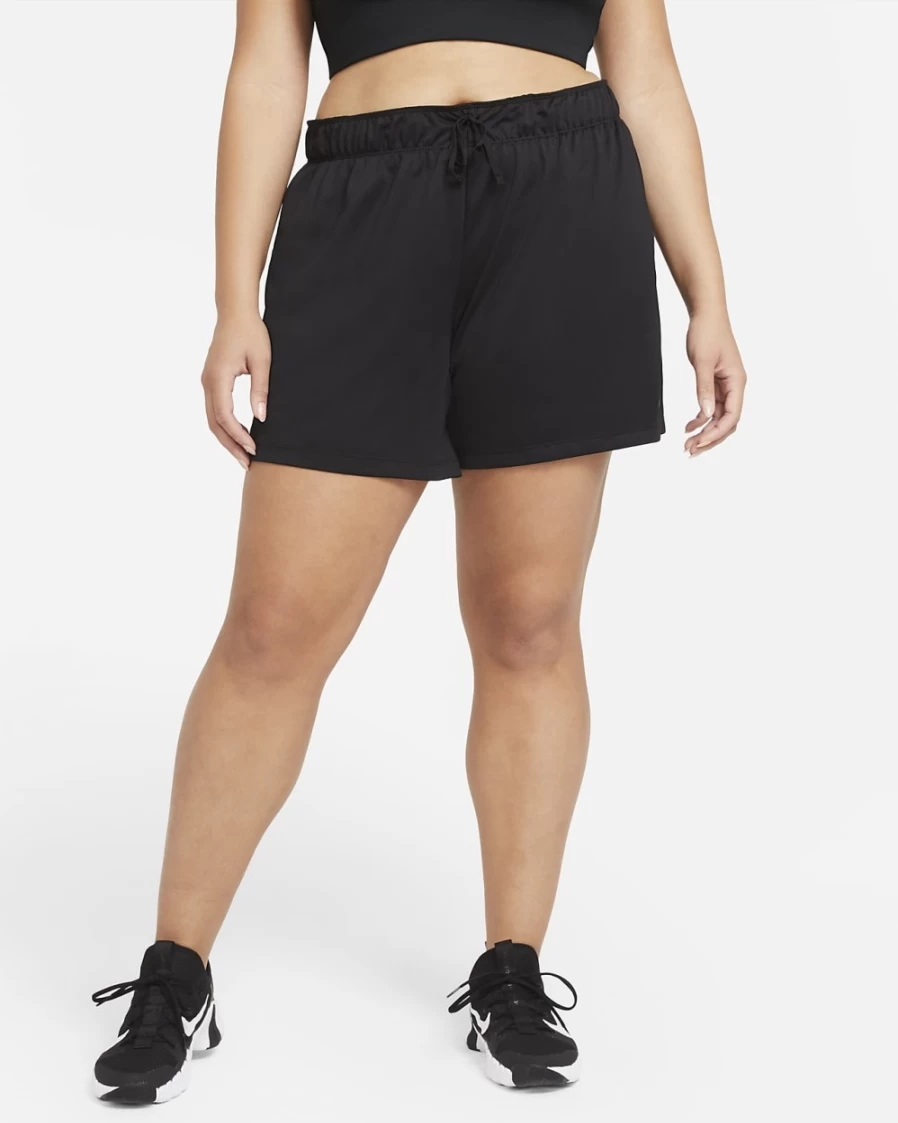 Nike Dri-FIT Attack Women's Plus Size Training Shorts - Black/White