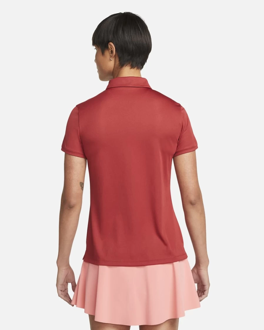 Nike Dri-FIT Victory Women's Golf Polo Shirt - Team Crimson/White, Moisture-Wicking, Comfortable Fit