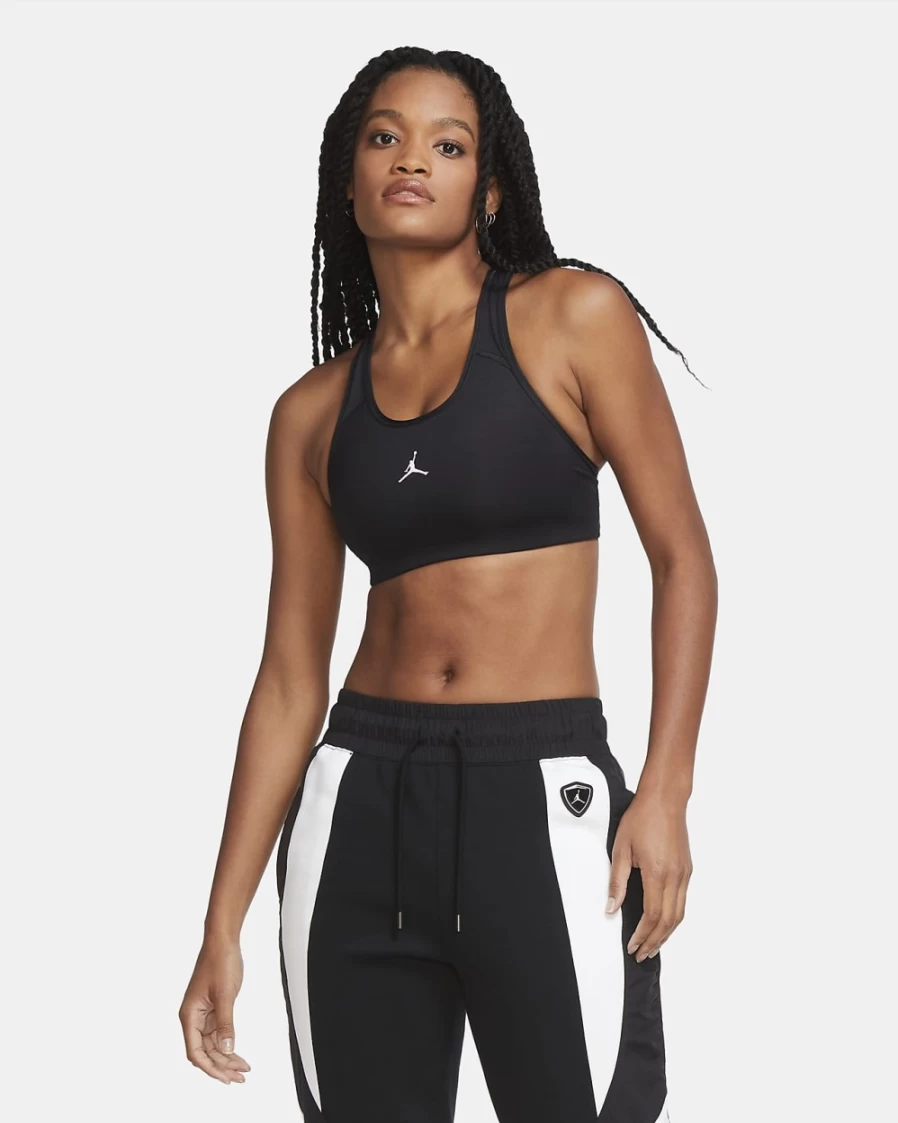 Nike Jordan Jumpman Women's Medium-Support Sports Bra - Black/White