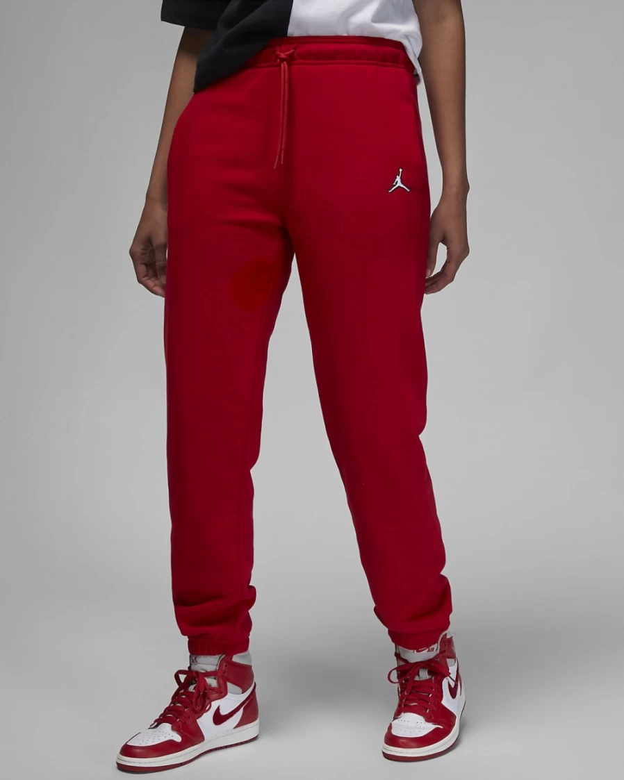 Nike Women's Jordan Brooklyn Fleece Pants - Gym Red/White