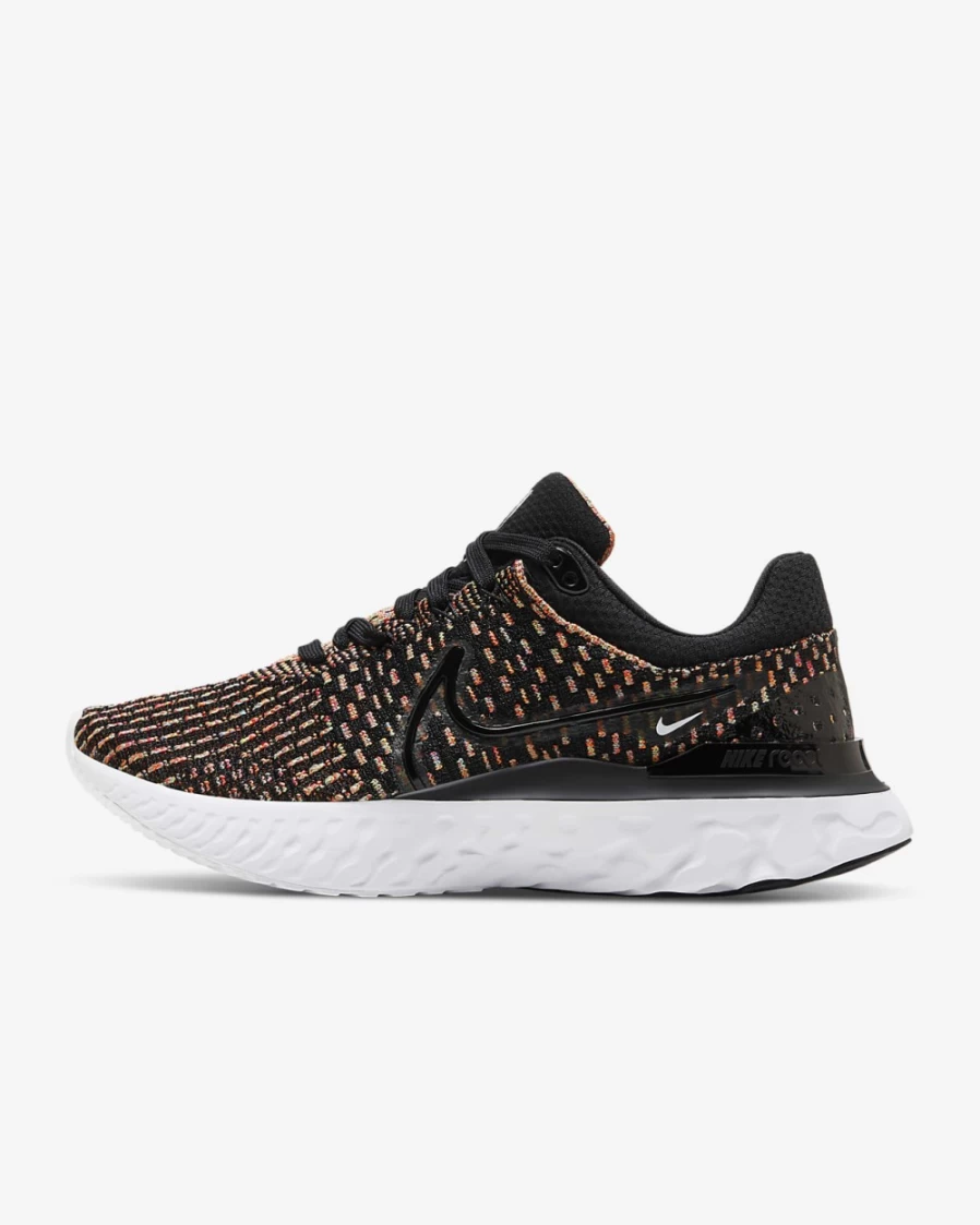 Nike React Infinity 3 Women's Road Running Shoes - Black/Blue Glow/Pink Prime/White
