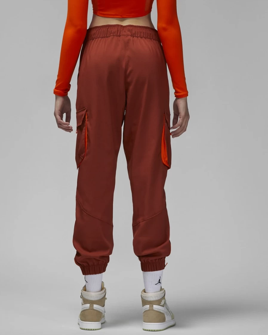 Nike Jordan Sport Tunnel Women's Pants - Mars Stone/Safety Orange Athletic Trousers