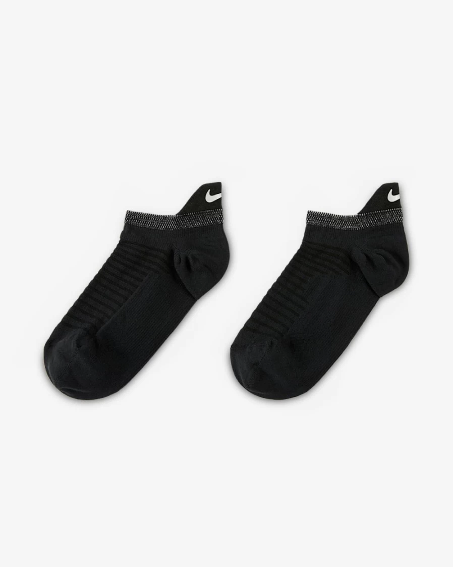 Nike Spark Lightweight No-Show Running Socks for Men & Women - Black