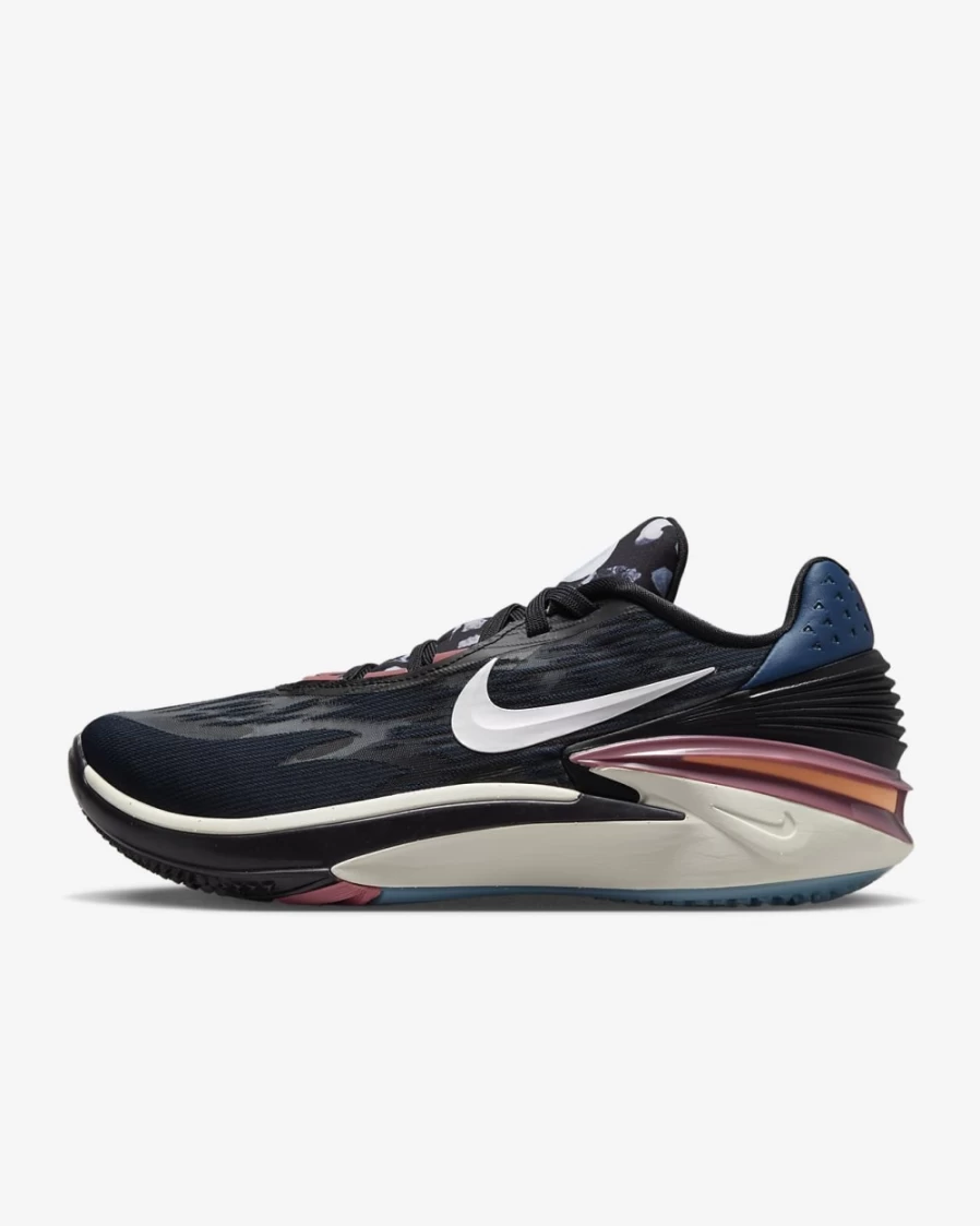 Nike Air Zoom G.T. Cut 2 Basketball Shoes for Men & Women - Black/Desert Berry/Valerian Blue/Metallic Summit White