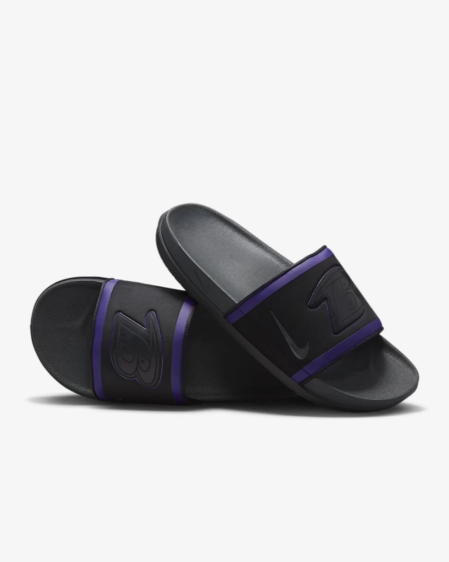 Nike Offcourt NFL Baltimore Ravens Slide Sandals for Men & Women - Black/New Orchid/Ochre/Anthracite