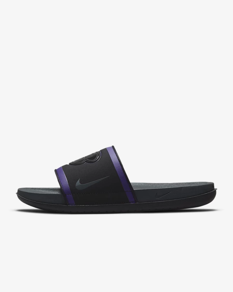 Nike Offcourt NFL Baltimore Ravens Slide Sandals for Men & Women - Black/New Orchid/Ochre/Anthracite