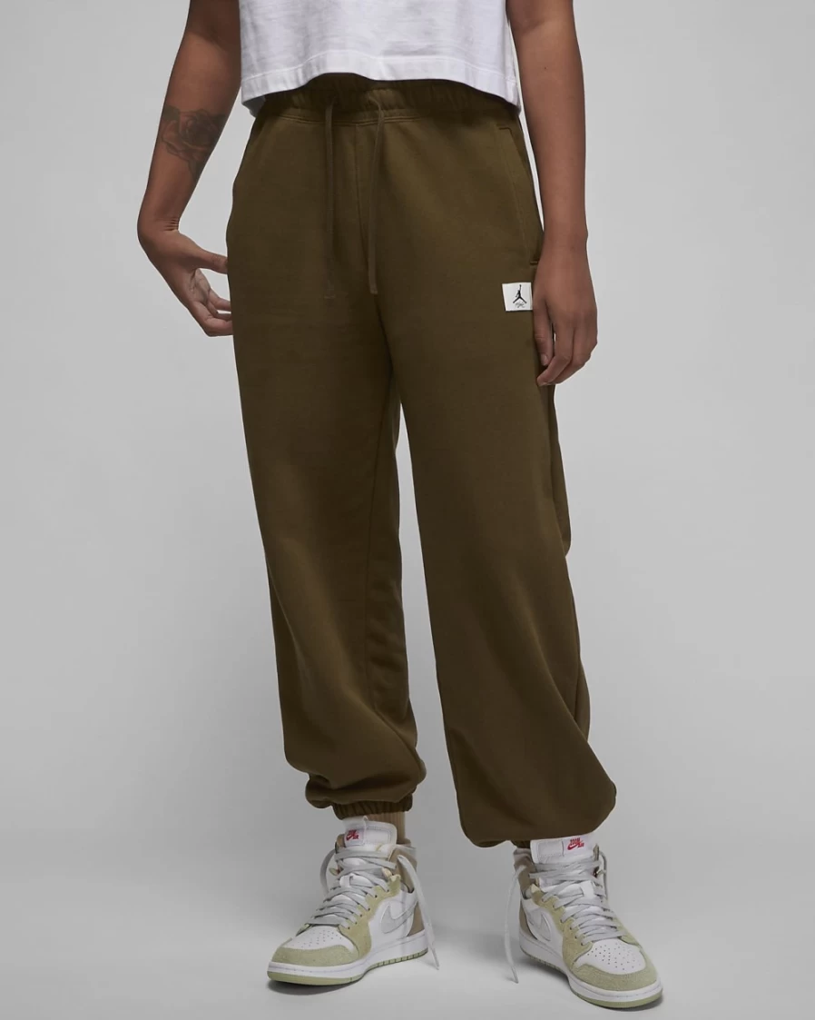 Nike Jordan Flight Fleece Women's Light Olive Pants