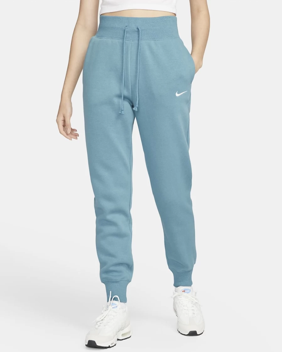 Nike Women's Noise Aqua High-Waisted Fleece Joggers - Sportswear Phoenix Fleece Pants