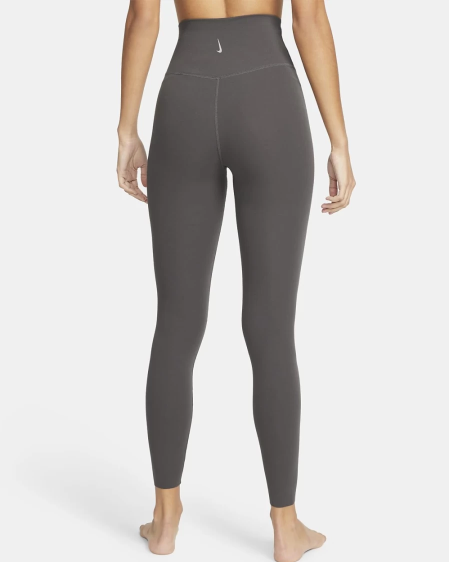 Nike Women's High-Waisted 7/8 Yoga Leggings - Dri-FIT Luxe Infinalon - Medium Ash/Particle Grey
