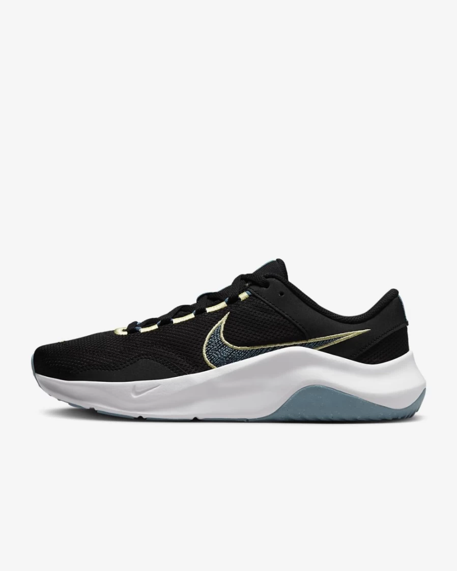 Nike Legend Essential 3 Next Nature Women's Training Shoes - Black/Lemon Chiffon/White/Noise Aqua