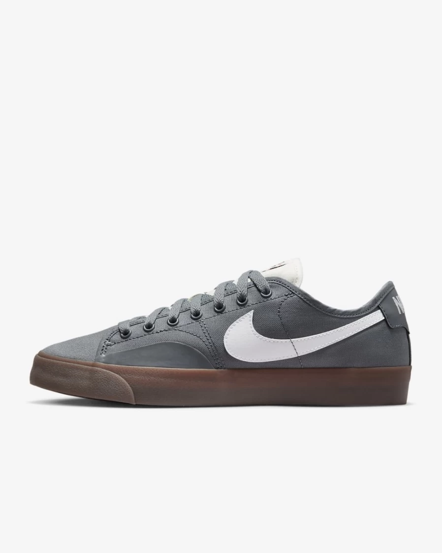 Nike SB Blazer Court Skate Shoes for Men & Women - Cool Grey/Sail/White Skateboarding Sneakers