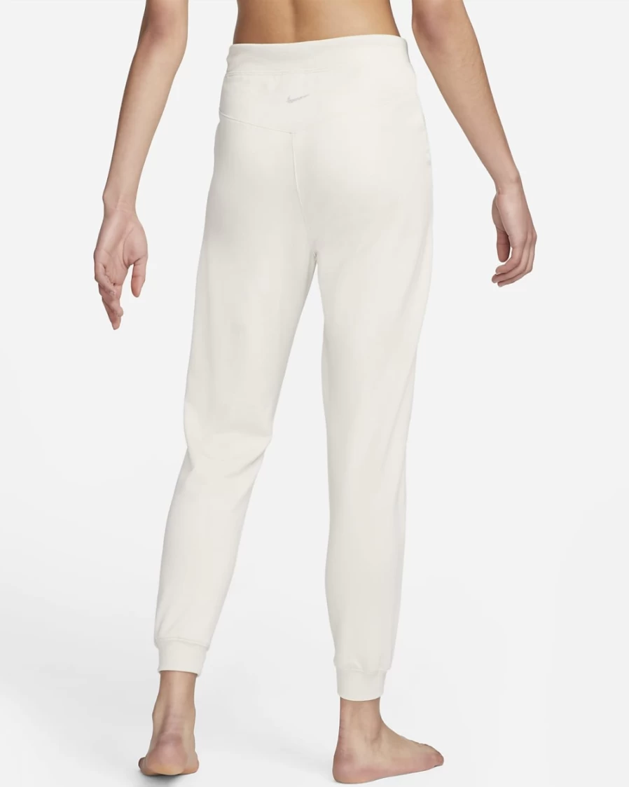 Nike Women's Light Orewood Brown/Grey Fleece Yoga Luxe 7/8 Joggers Pants