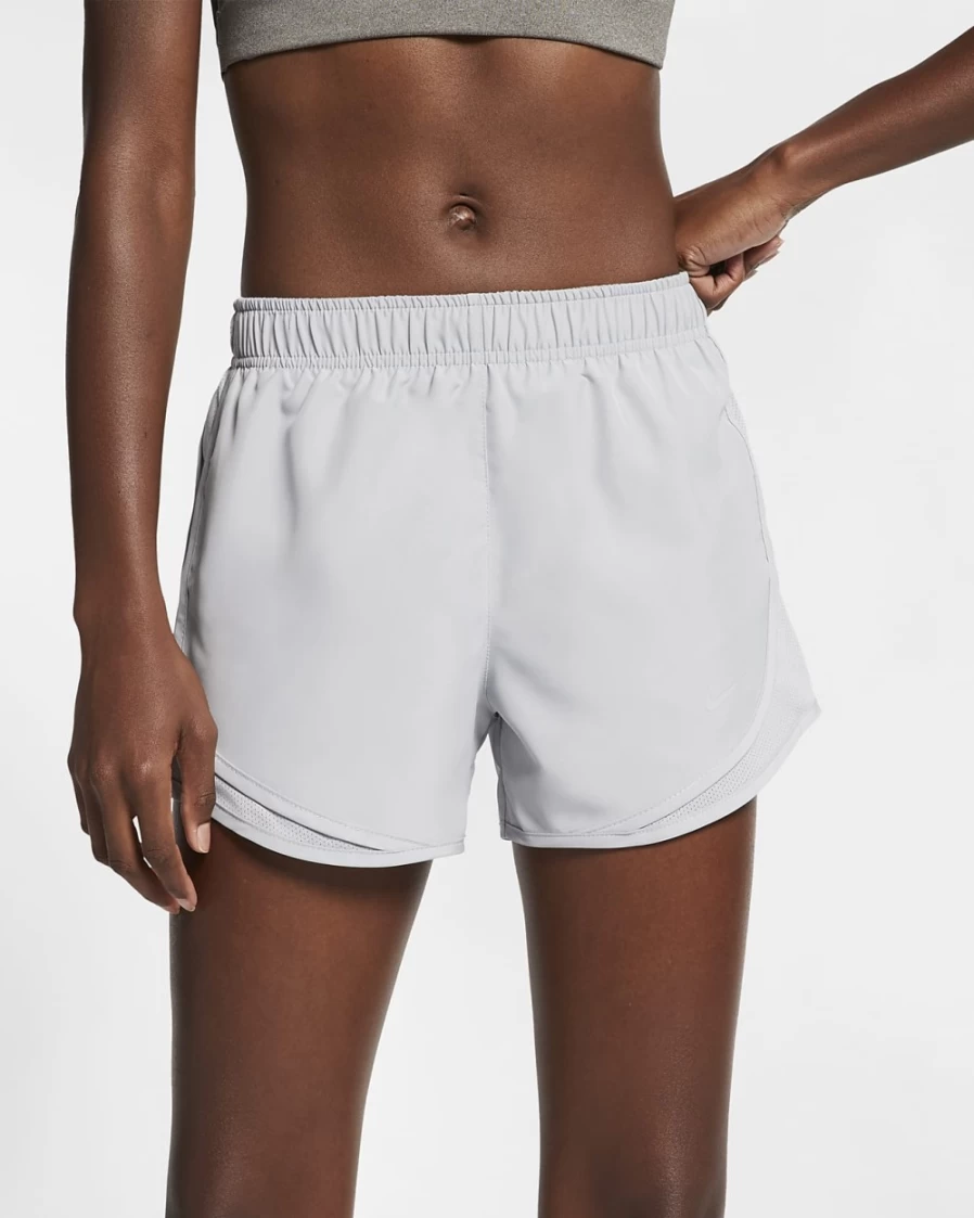 Nike Women's Tempo Brief-Lined Running Shorts in Wolf Grey - Lightweight & Comfortable Workout Shorts