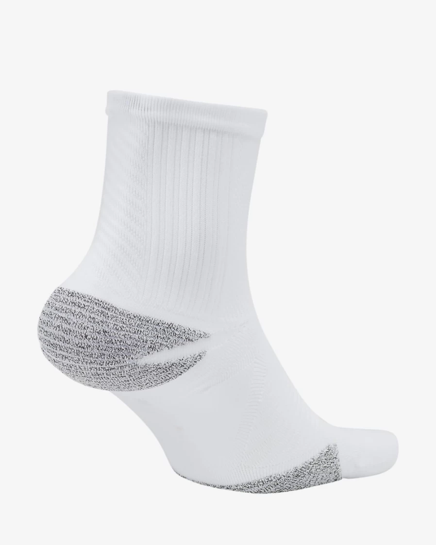 Nike Unisex White Racing Ankle Socks for Men & Women - Lightweight Performance Athletic Socks