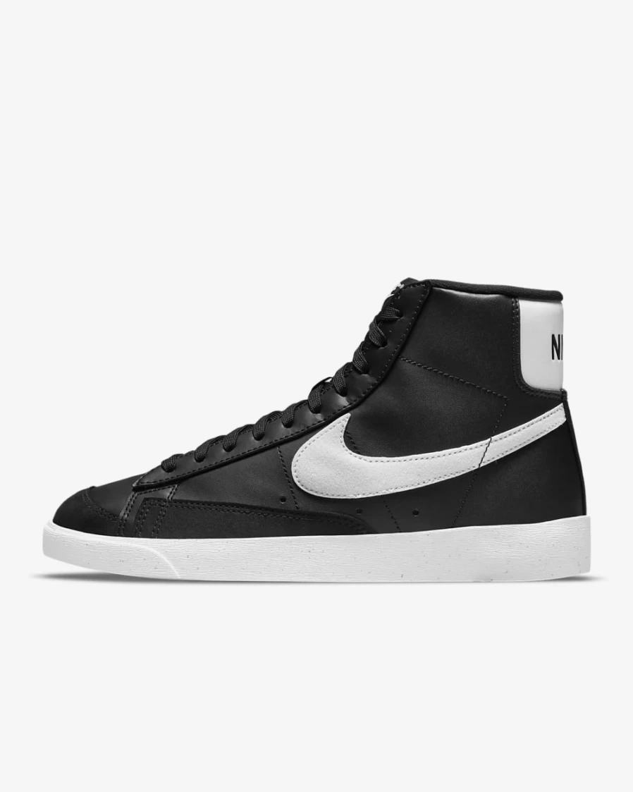 Nike Blazer Mid '77 Next Nature Women's Shoes - Black/White Retro Sneakers for Women