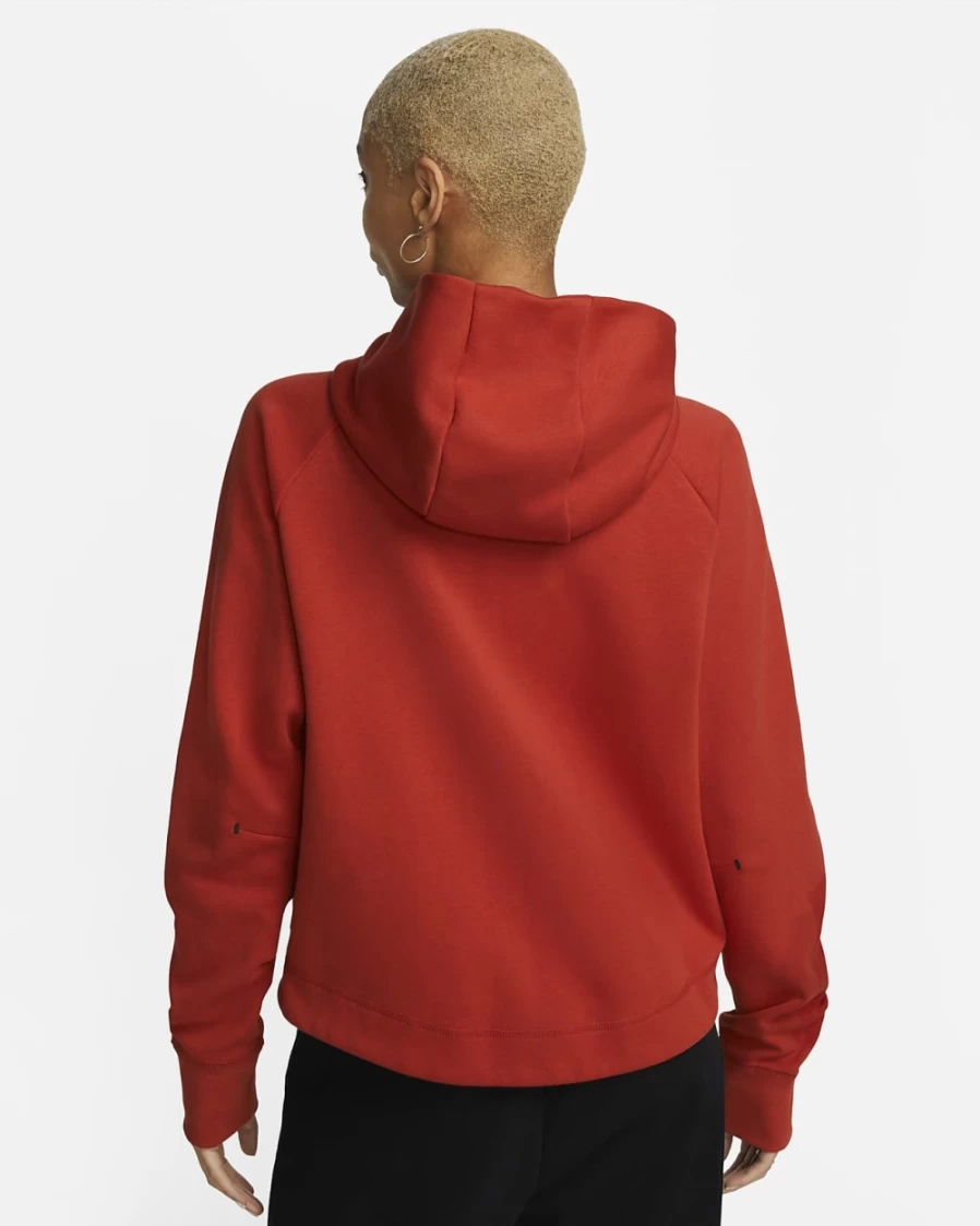 Nike Women's Tech Fleece Windrunner Full-Zip Hoodie - Cinnabar/Black