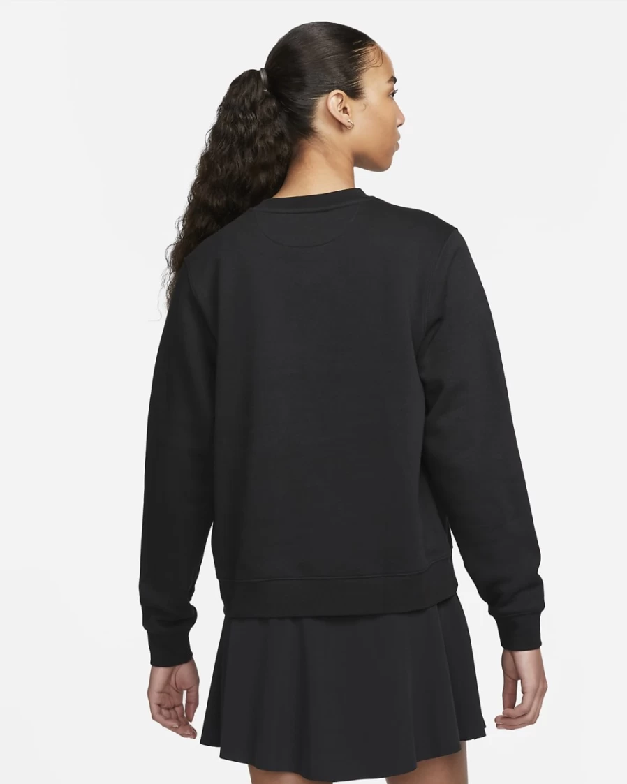 Nike Women's Black Golf Crew Top - Moisture-Wicking Performance Polo Shirt