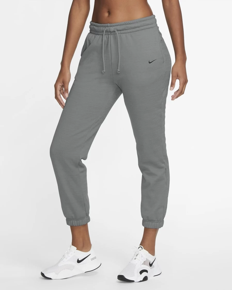 Nike Therma-FIT Women's Training Pants - Particle Grey/Heather/Black Athletic Workout Trousers