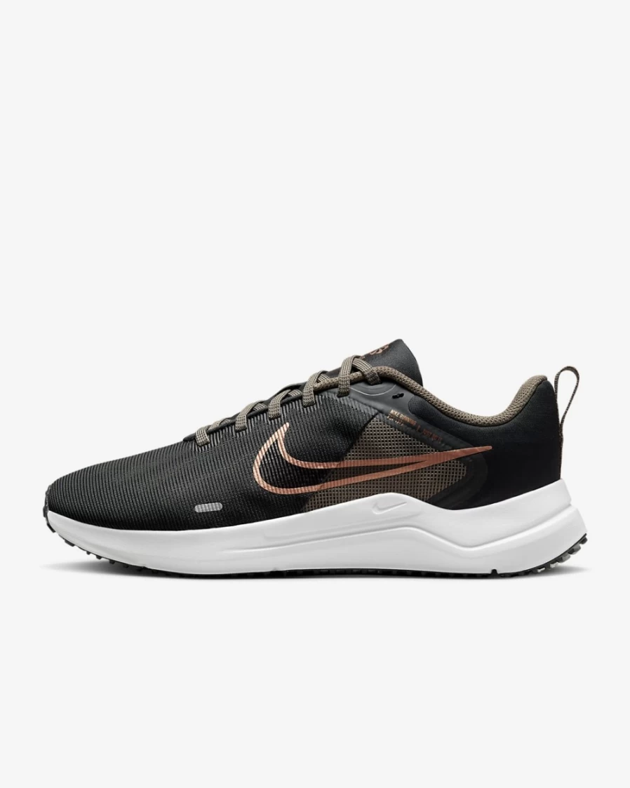 Nike Downshifter 12 Women's Road Running Shoes - Dark Smoke Grey/Olive Grey/Metallic Copper/Metallic Silver